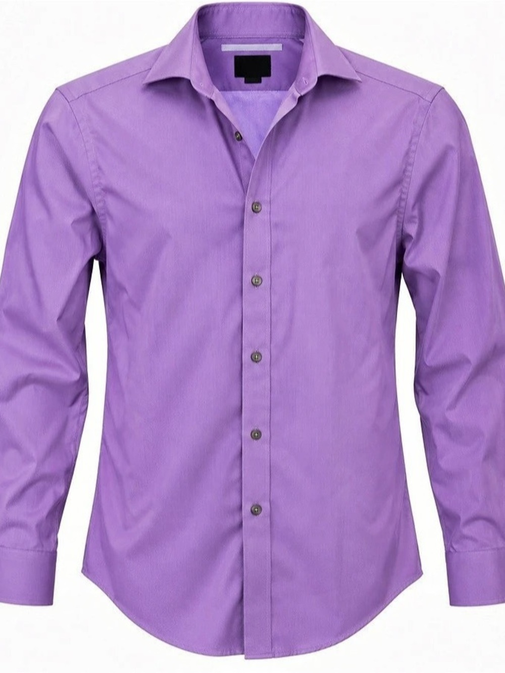 Calvin Klein Slim Fit Non-Iron Dress Shirt Men's Purple Size 15 1/2 (32/33) Like